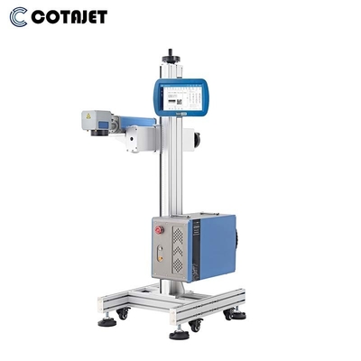 50W 100W Flying Fiber Laser Marking Machine For Stainless Steel / Medical Devices