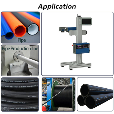 Metal Fiber Laser Marking Machine 20W 30W 50W 100W For Pipe
