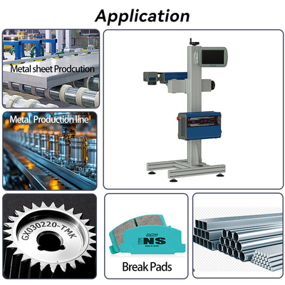 Metal Fiber Laser Marking Machine 20W 30W 50W 100W For Pipe