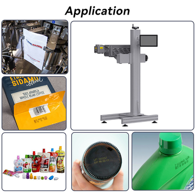 PET Bottle CO2 Laser Marking Machine 0-130m/min With Laser Coder