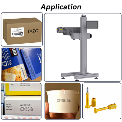 PET Bottle CO2 Laser Marking Machine 0-130m/min With Laser Coder