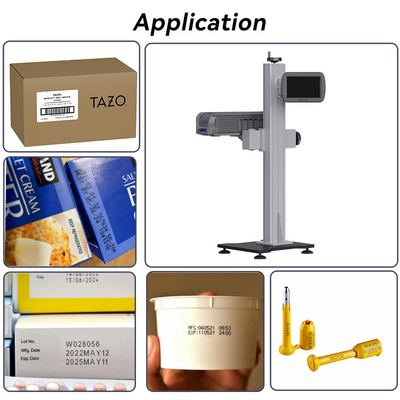 30W-60W CO2 Laser Marking Machine For Production Line Bottle Coders