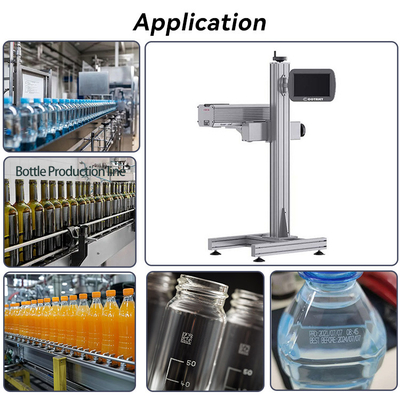CO2 Fly Laser Marking Machine 30W 40W 60W For Electronics / Pharmaceuticals