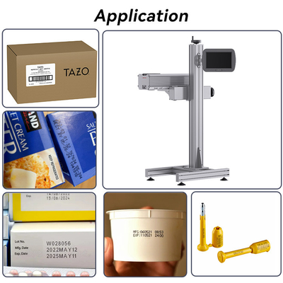 CO2 Fly Laser Marking Machine 30W 40W 60W For Electronics / Pharmaceuticals
