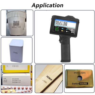 ABS / Metal Handheld Barcode Printer , Portable Hand Barcode Printing Machine