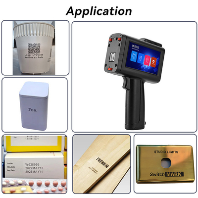 Portable Handheld Inkjet Printer Gun , Portable Inkjet Printer Label Printer With Data Matrix GS1