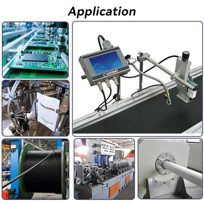 Industrial Thermal Inkjet Printer , Automatic Inkjet Batch Coding Machine With LOT Coding