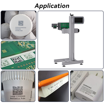 Industrial UV Laser Printer Machine , UV Flying Laser Marking Machine