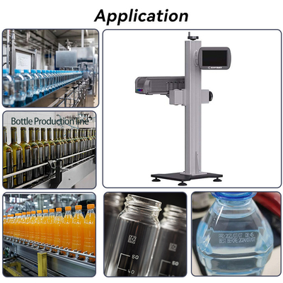 30W-60W CO2 Laser Marking Machine For Production Line Bottle Coders