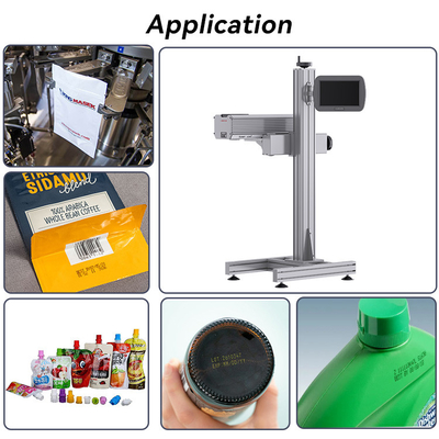CO2 Fly Laser Marking Machine 30W 40W 60W For Electronics / Pharmaceuticals