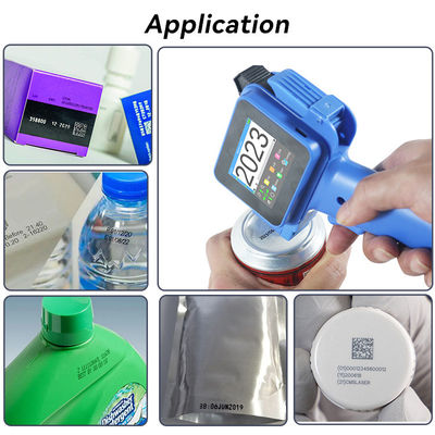 Mobile Handheld Inkjet Printer handheld Batch Coding Machine For Batch Numbers Handheld Printer Gun